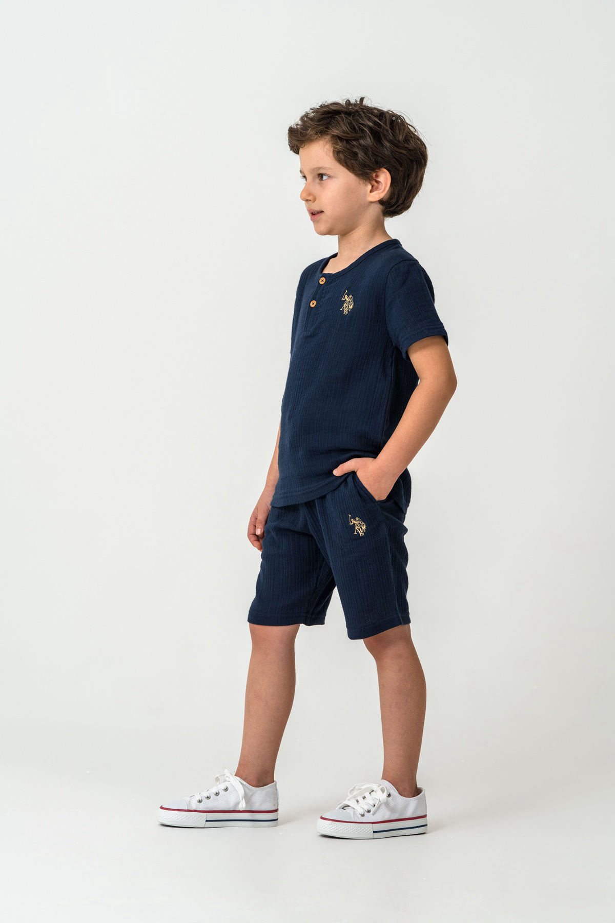Costum Albastru Muselina  - Imagine 2 - Magazin US Polo Assn Moldova